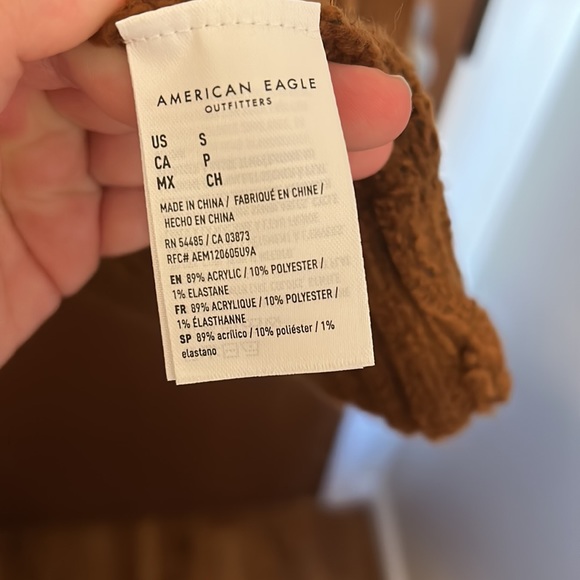 NWOT American Eagle Cable Knit Hoodie - Picture 5 of 6